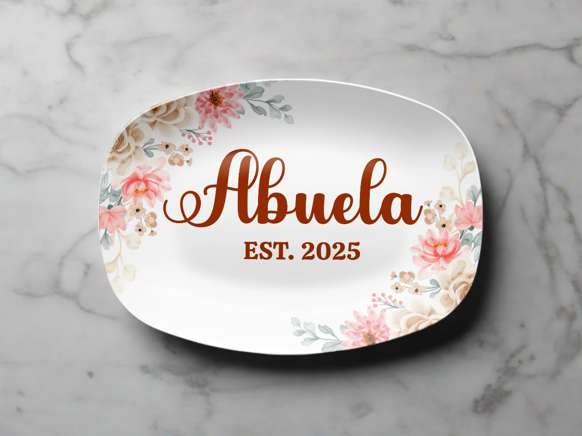 Mom & Grandmother's Platter (Choose Name) - Kim’s Signature Beauty & Accessories    (Store description)
