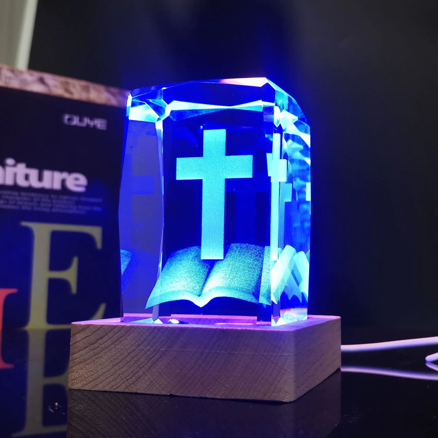 Luminous Cross Crystal - Kim’s Signature Beauty & Accessories    (Store description)