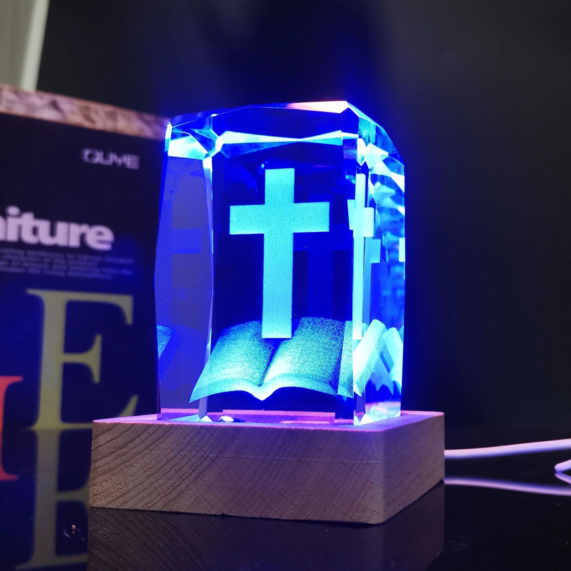 Luminous Cross Crystal - Kim’s Signature Beauty & Accessories    (Store description)