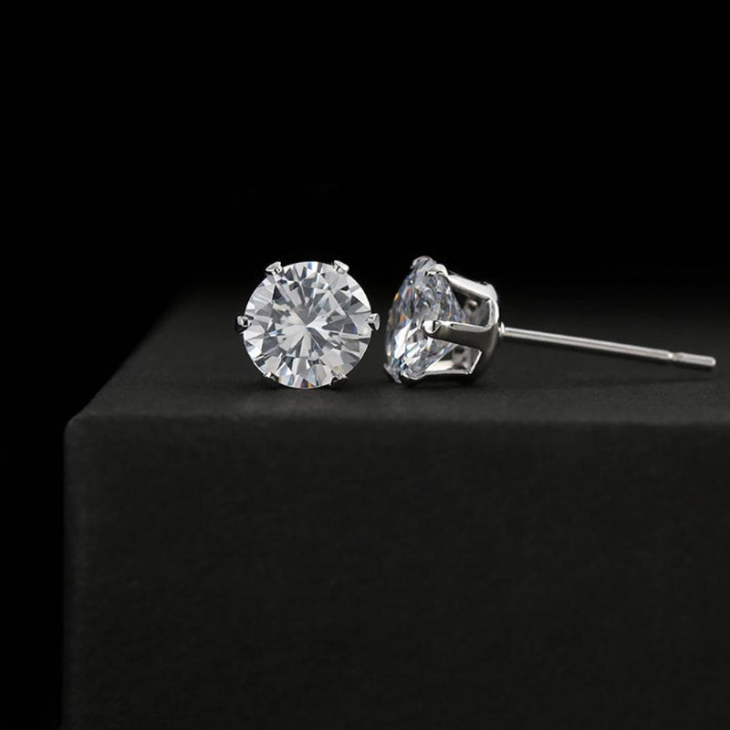 6mm CZ Stud Earrings – Unisex - Kim’s Signature Beauty & Accessories    