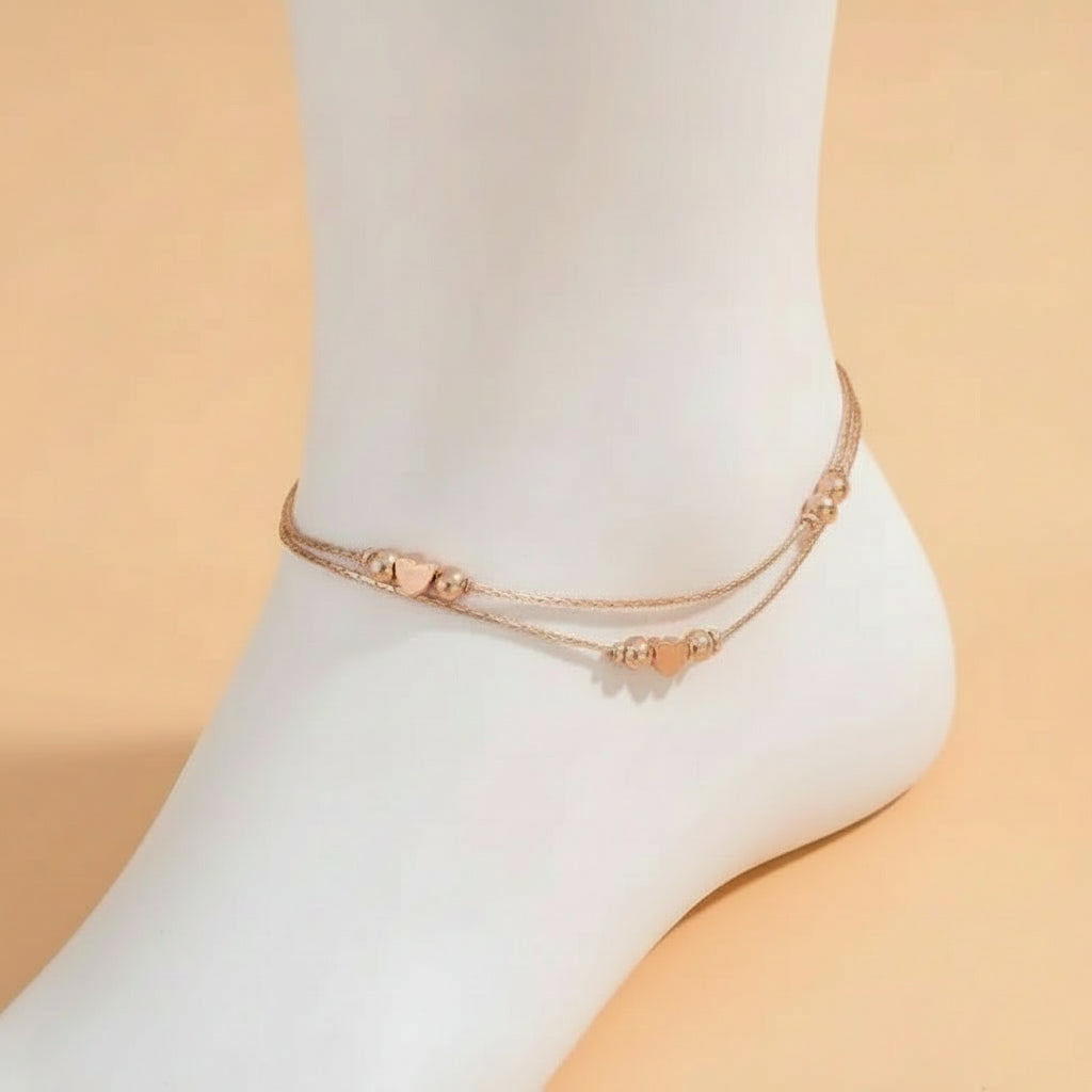Double Layered Heart Bracelet - Kim’s Signature Beauty & Accessories    (Store description)