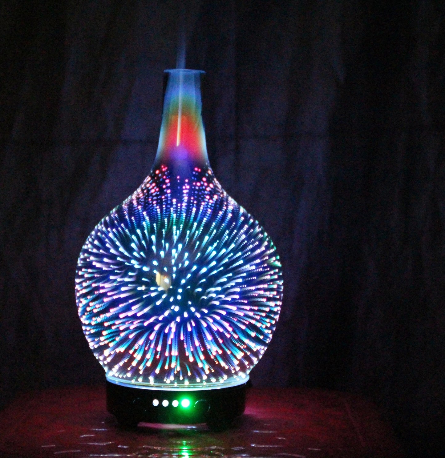 7 Color Light 3D Glass Humidifier - Kim’s Signature Beauty & Accessories    