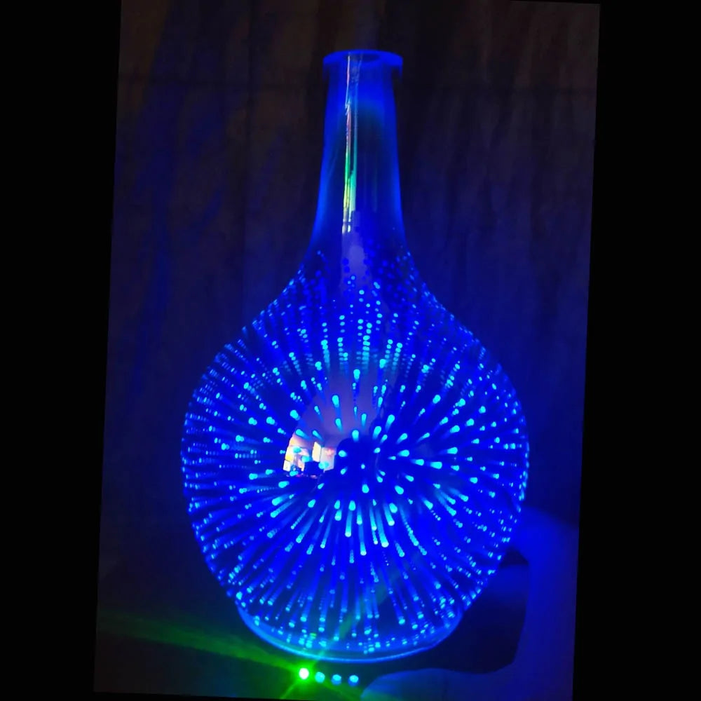 7 Color Light 3D Glass Humidifier - Kim’s Signature Beauty & Accessories    