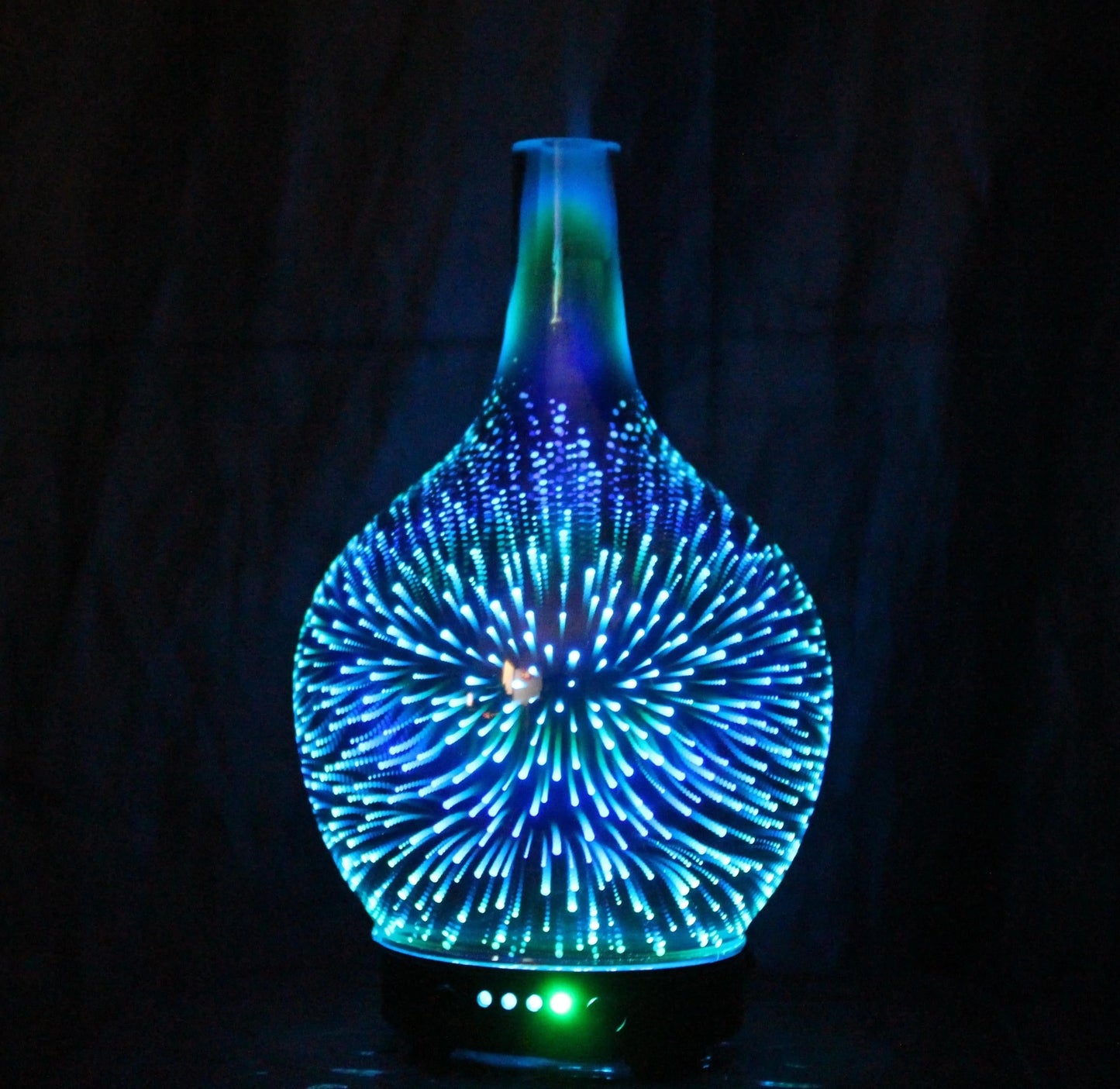 7 Color Light 3D Glass Humidifier - Kim’s Signature Beauty & Accessories    