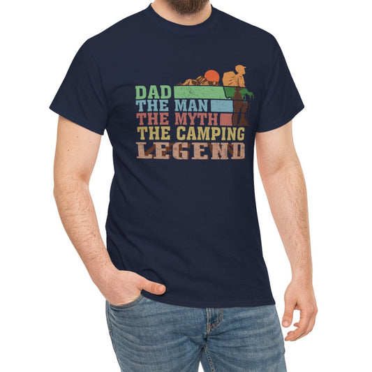 Dad The Camping Legend |  Cotton Tee - Kim’s Signature Beauty & Accessories    