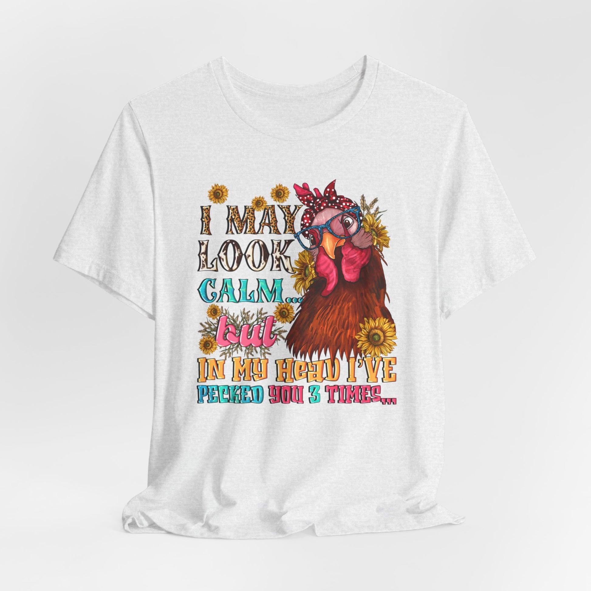 Calm Exterior, Inner Pecking: Funny Tee - Kim’s Signature Beauty & Accessories    (Store description)