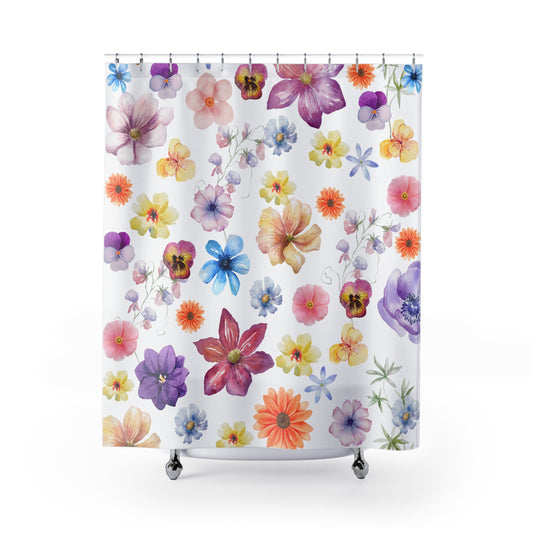 Multi color Flowers | Shower Curtain - Kim’s Signature Beauty & Accessories    