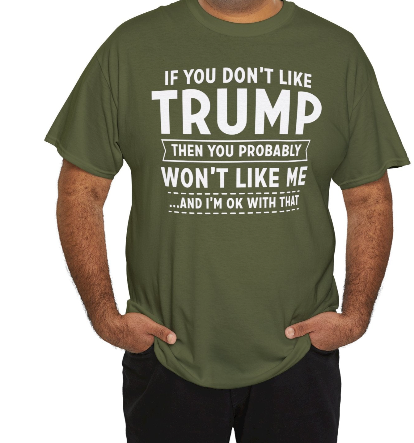 If you don't like Trump, I'm OK | Tee - Kim’s Signature Beauty & Accessories    (Store description)