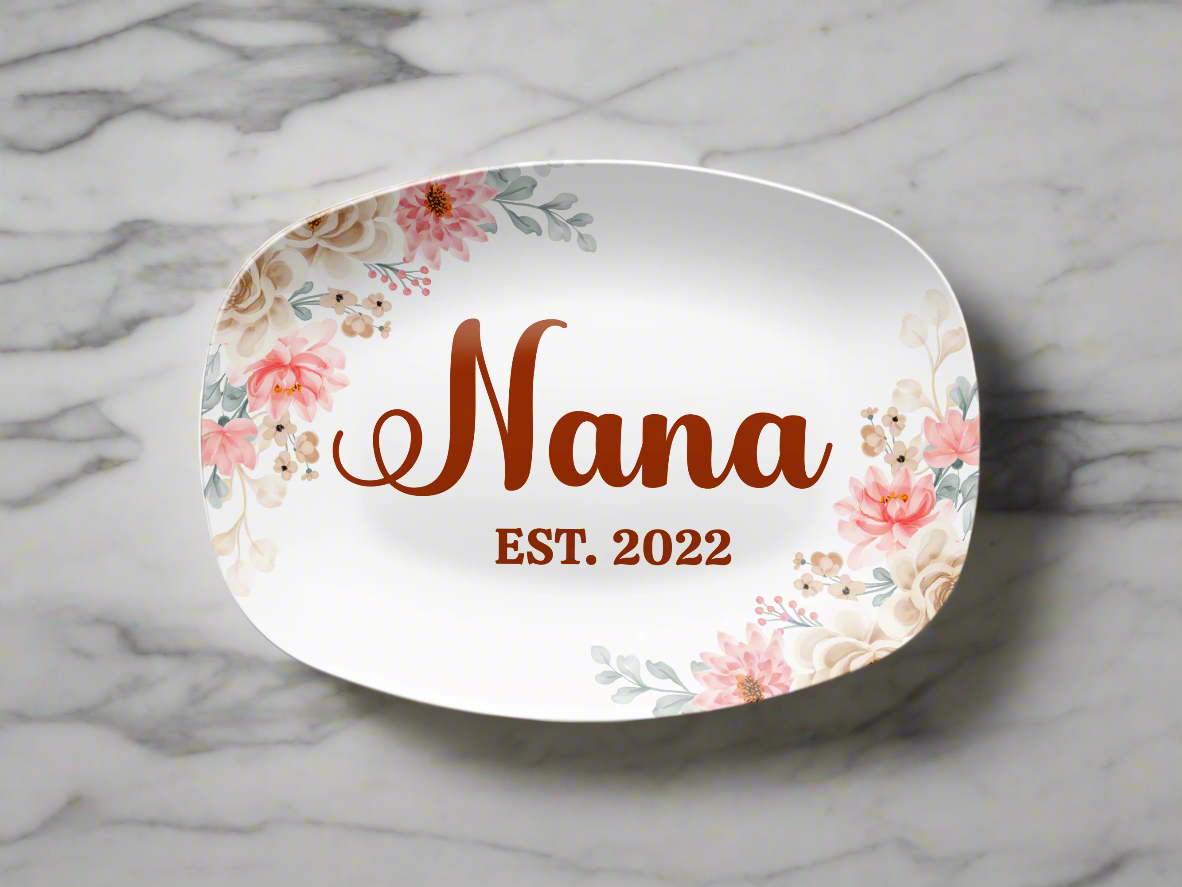 Mom & Grandmother's Platter (Choose Name) - Kim’s Signature Beauty & Accessories    (Store description)