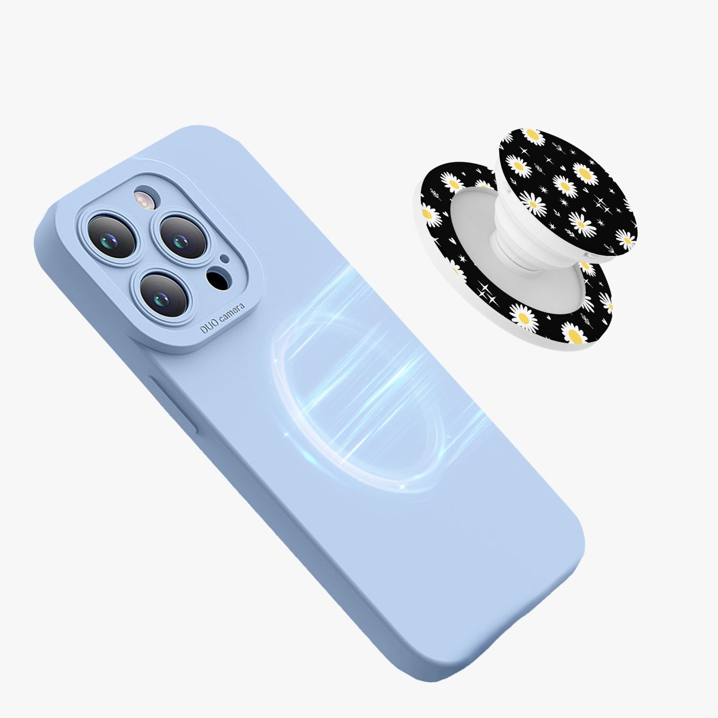 Flowered Magnetic Collapsible Grip And Stand - Kim’s Signature Beauty & Accessories    