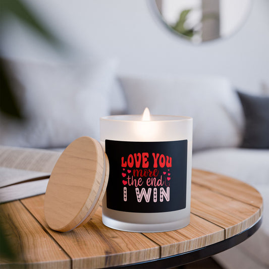 Love You More...Frosted Glass Candle, 11oz - Kim’s Signature Beauty & Accessories    