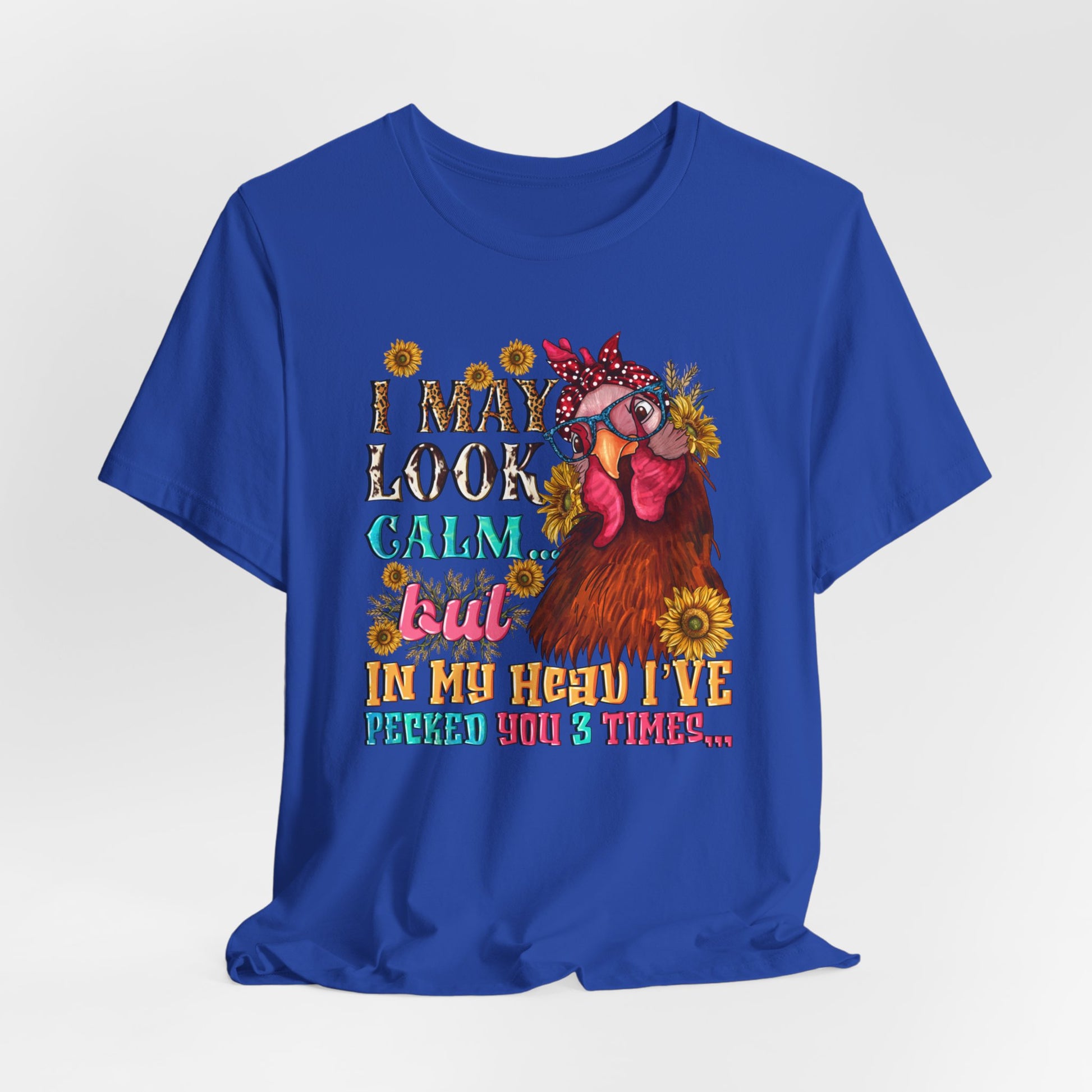 Calm Exterior, Inner Pecking: Funny Tee - Kim’s Signature Beauty & Accessories    (Store description)