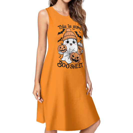 This is Some Boo Sheet Orange Dress - Kim’s Signature Beauty & Accessories    