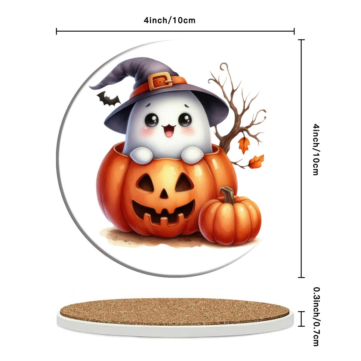 Ghostly Popup Pumpkin Coasters - Kim’s Signature Beauty & Accessories    (Store description)