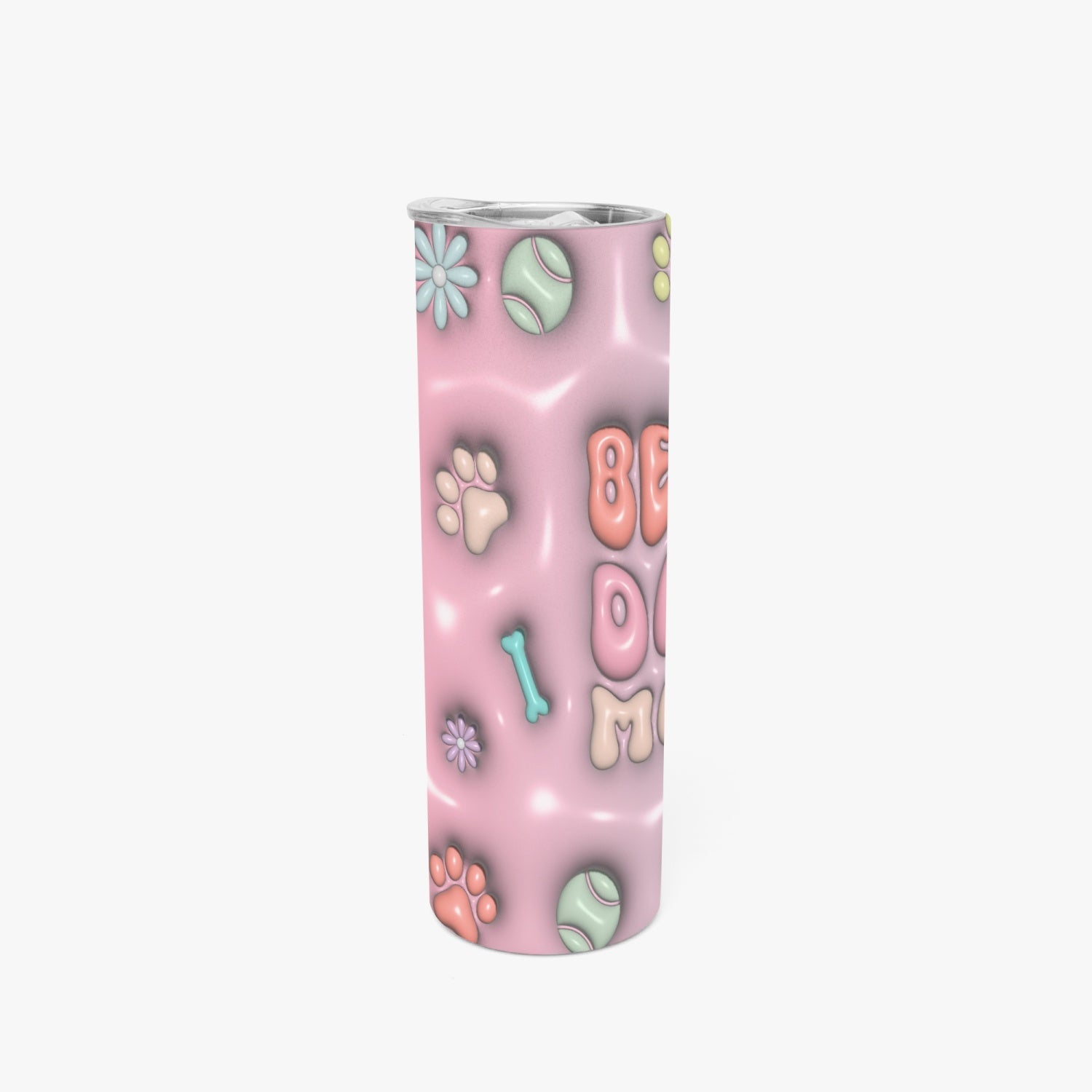 Best Dog Mom 3D Straight Skinny Tumbler - Kim’s Signature Beauty & Accessories    (Store description)