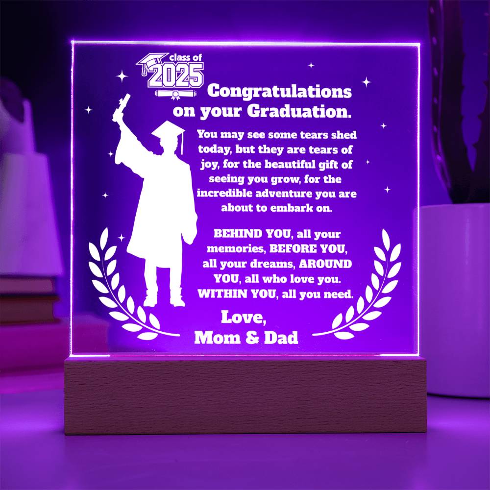 Class of 2025 Keepsake – LED Plaque for Son - Kim’s Signature Beauty & Accessories    (Store description)
