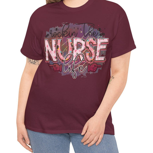 Rockin that Nurse Life |  Cotton Tee - Kim’s Signature Beauty & Accessories    (Store description)