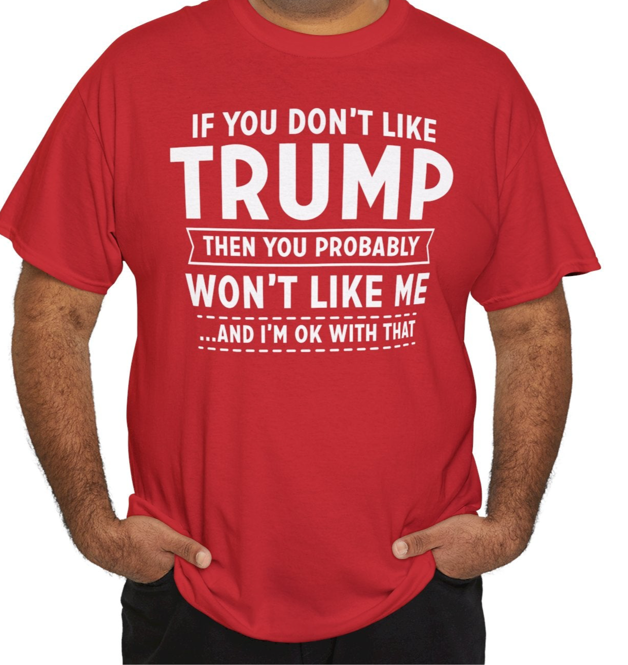 If you don't like Trump, I'm OK | Tee - Kim’s Signature Beauty & Accessories    (Store description)