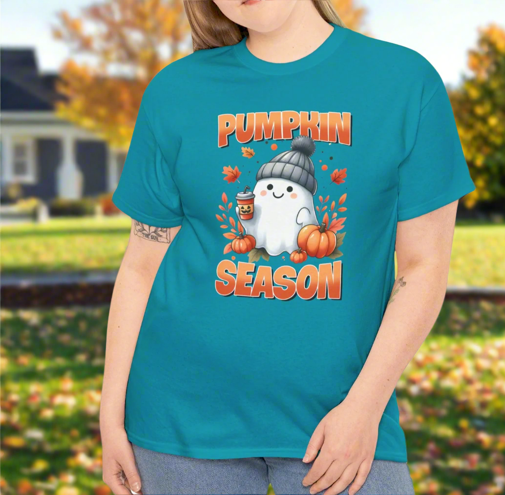 Pumpkin Season Ghost Tee - Kim’s Signature Beauty & Accessories    