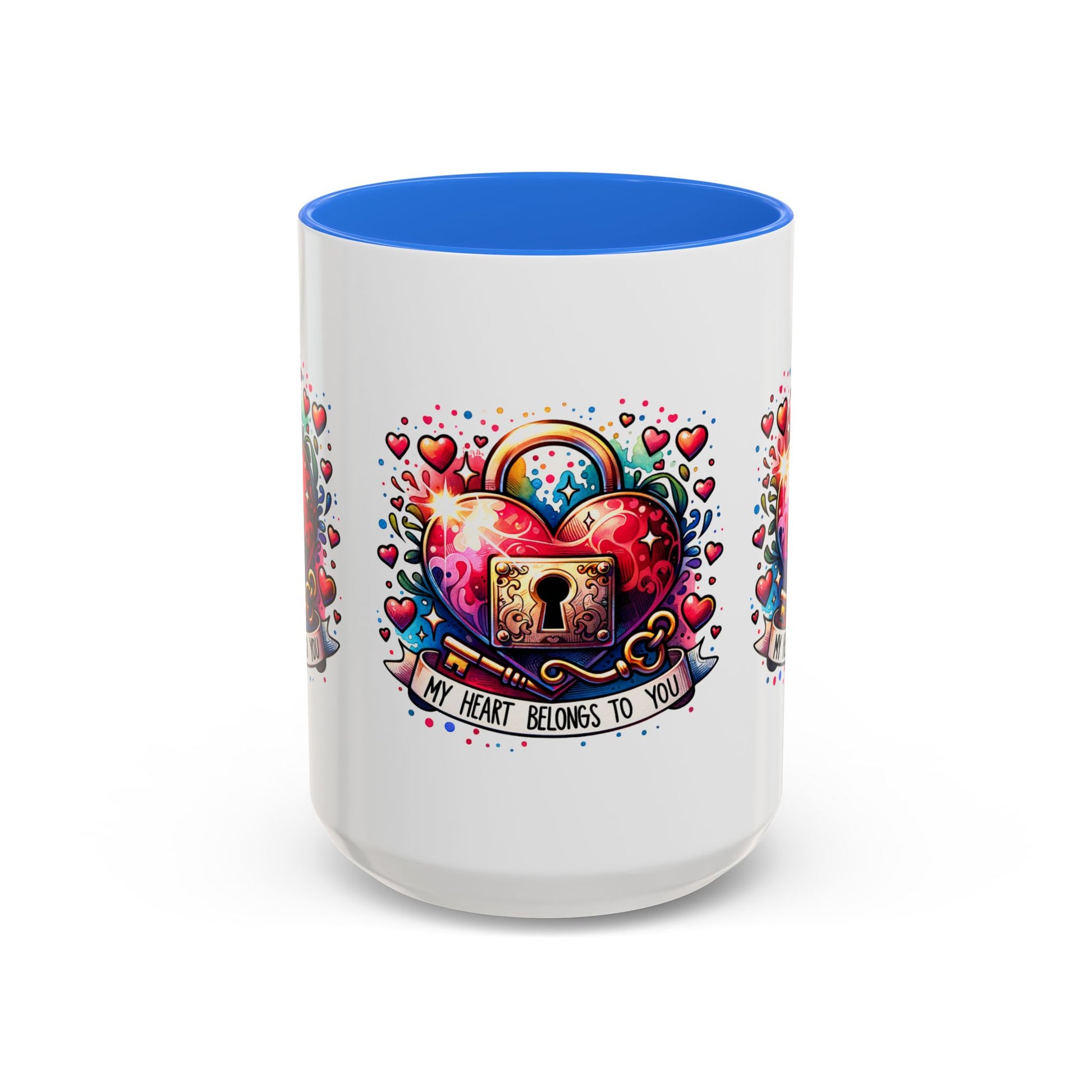 My Heart Belongs to You Colorful Mugs (11oz, 15oz) - Kim’s Signature Beauty & Accessories    (Store description)