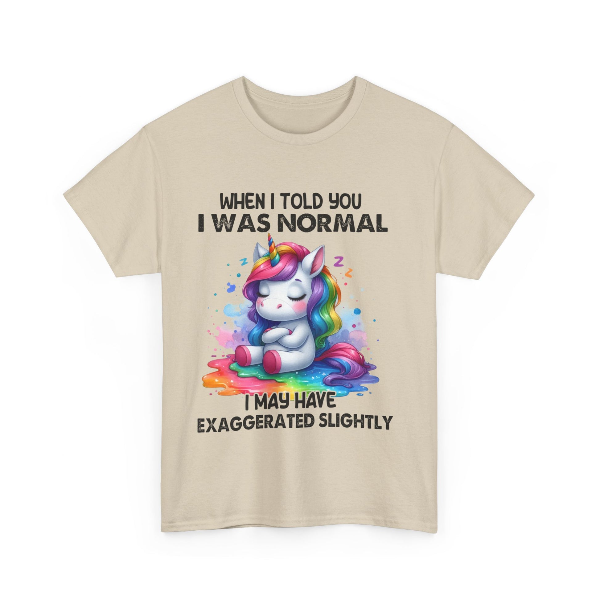 I May Have Exagerated slightly |  Cotton Tee - Kim’s Signature Beauty & Accessories    (Store description)