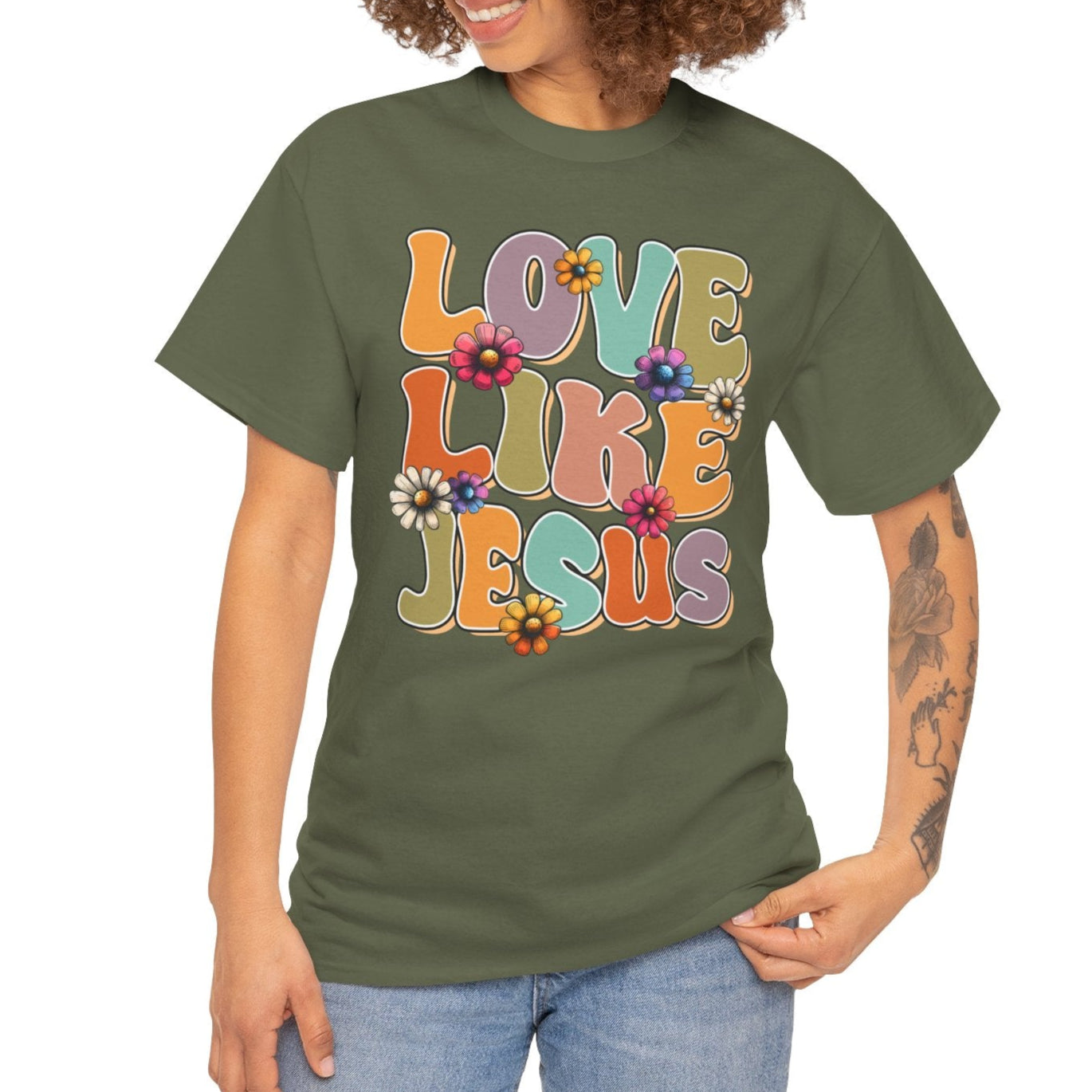 Love Like Jesus Cotton Tee - Kim’s Signature Beauty & Accessories    (Store description)