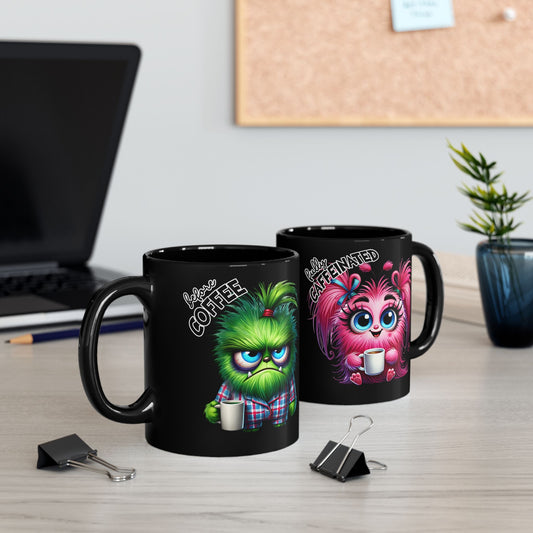 Before Coffee & Fully Caffeinated Black Mug - Kim’s Signature Beauty & Accessories    (Store description)