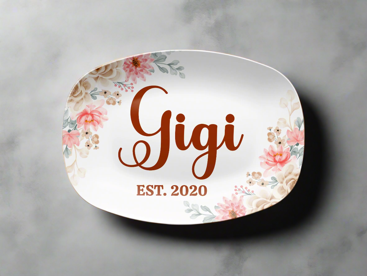 Mom & Grandmother's Platter (Choose Name) - Kim’s Signature Beauty & Accessories    (Store description)