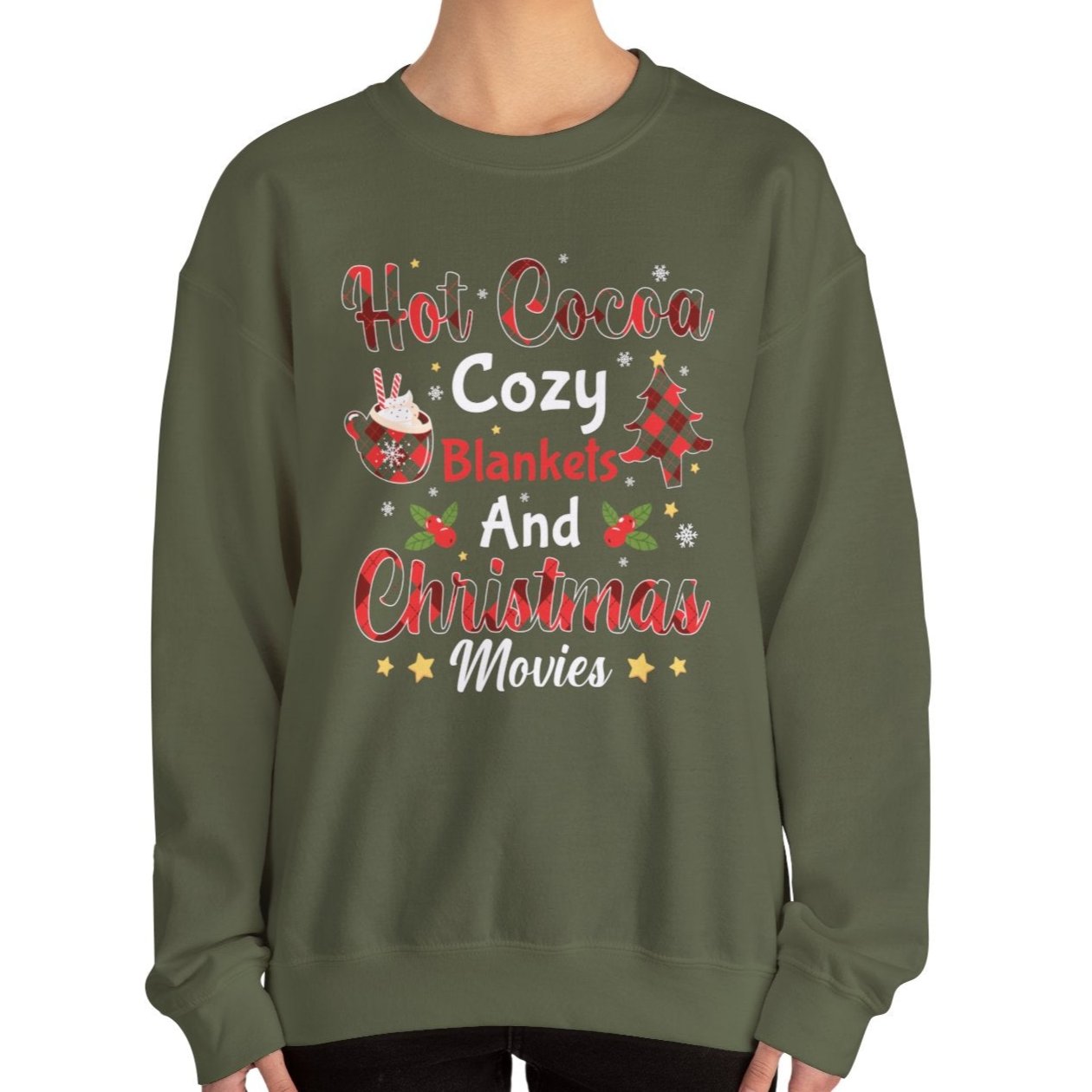 Cozy Blankets & Christmas Movies Sweatshirt - Kim’s Signature Beauty & Accessories    (Store description)