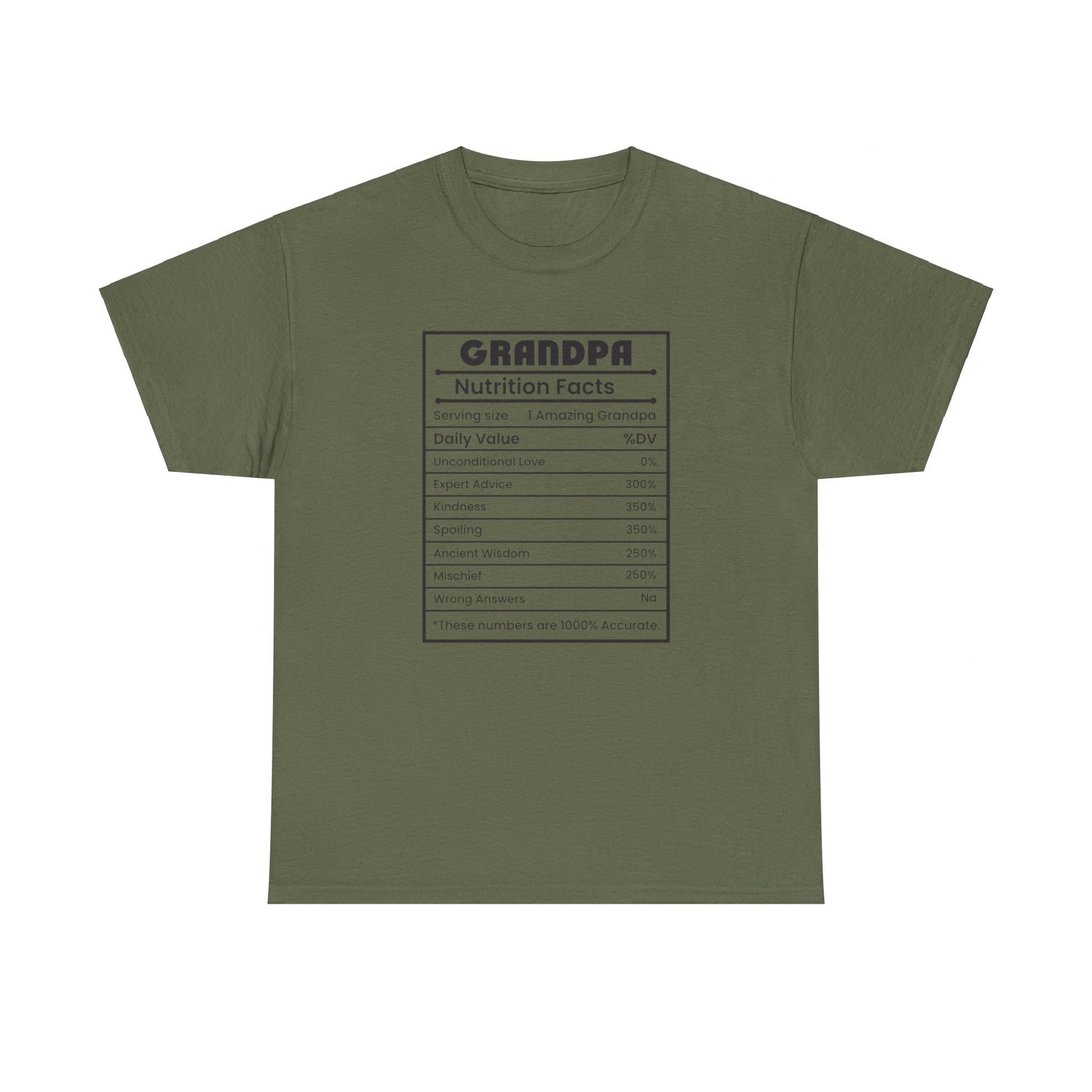 Grandpa Nutritional Facts Tee - Kim’s Signature Beauty & Accessories    (Store description)