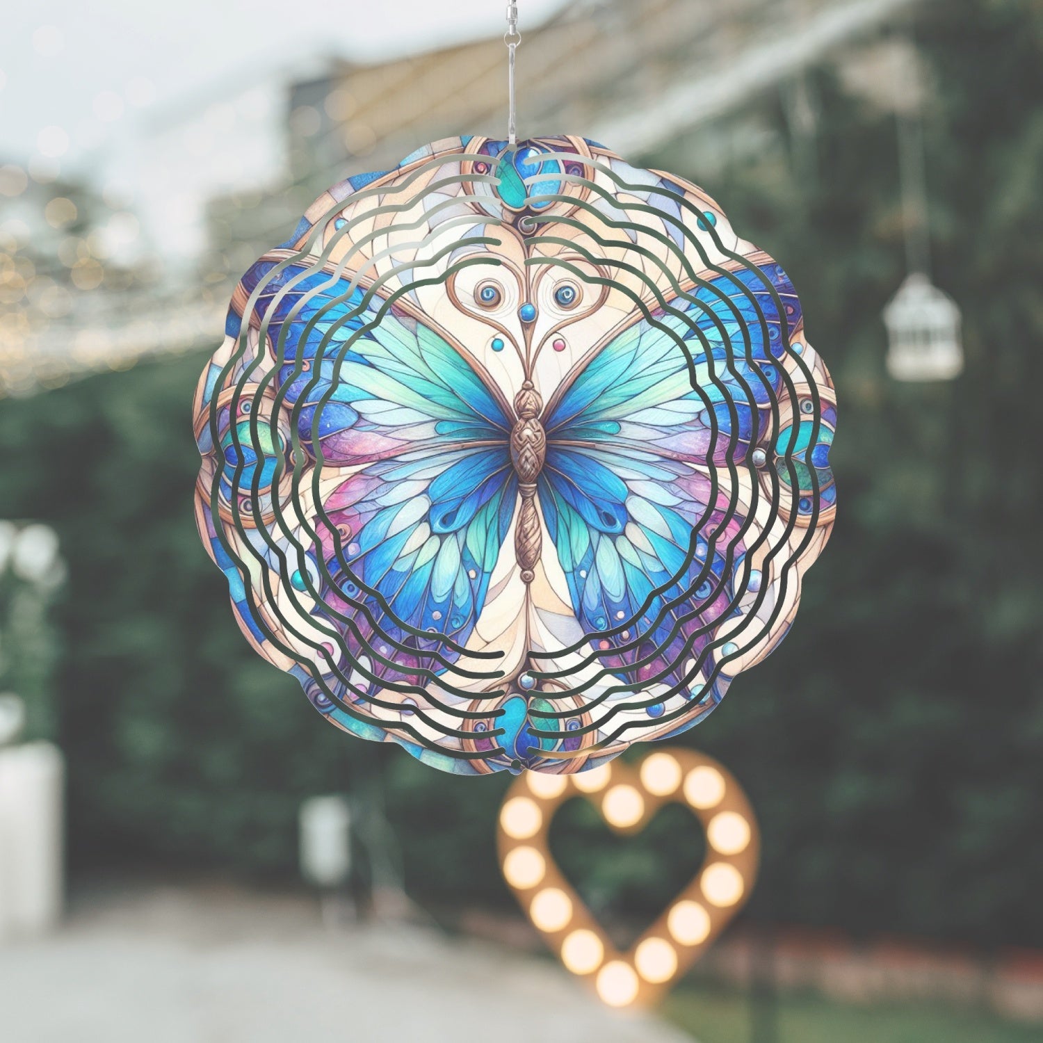 Blue Butterfly Wind Spinner - Kim’s Signature Beauty & Accessories    (Store description)
