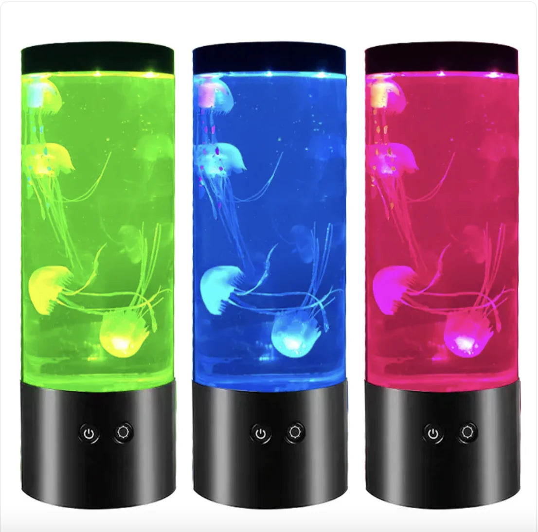 9-Inch LED Colorful Jellyfish Night Lamp - Kim’s Signature Beauty & Accessories    