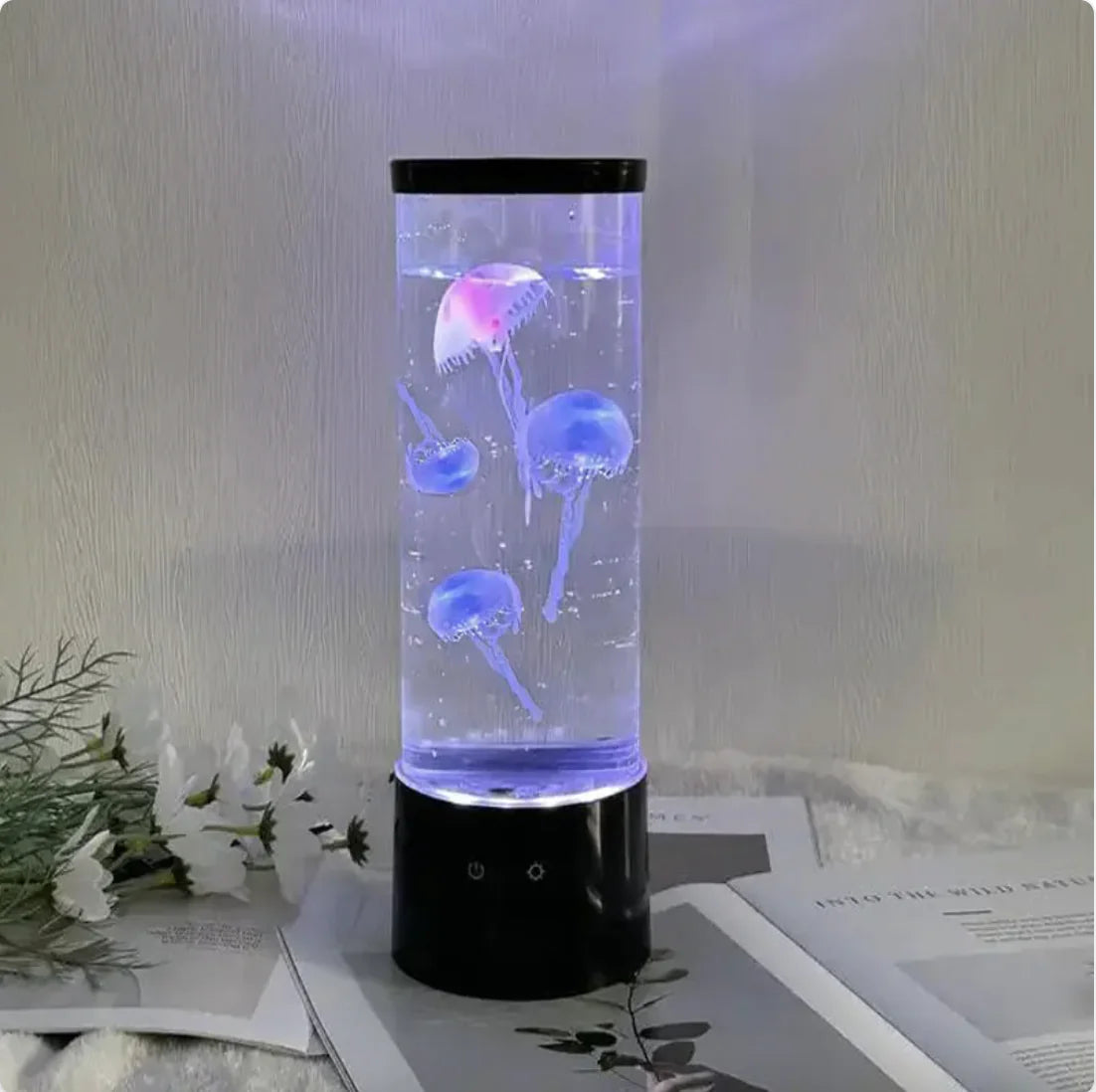 9-Inch LED Colorful Jellyfish Night Lamp - Kim’s Signature Beauty & Accessories    