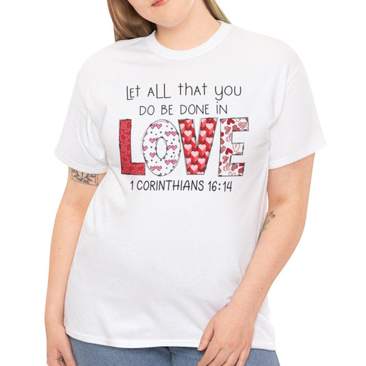 Let All You Do Be Done in Love Tee - Kim’s Signature Beauty & Accessories    (Store description)