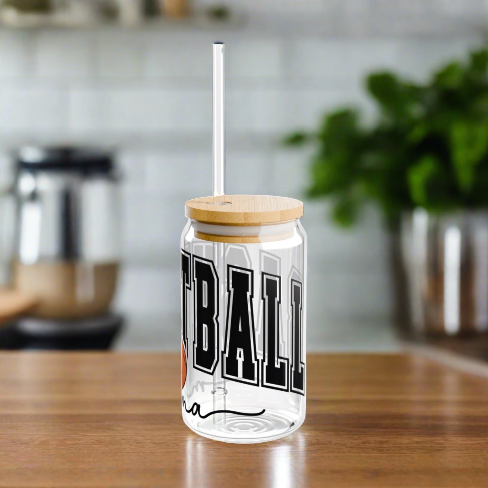 Basketball Mama Sipper Glass, 16oz - Kim’s Signature Beauty & Accessories    (Store description)