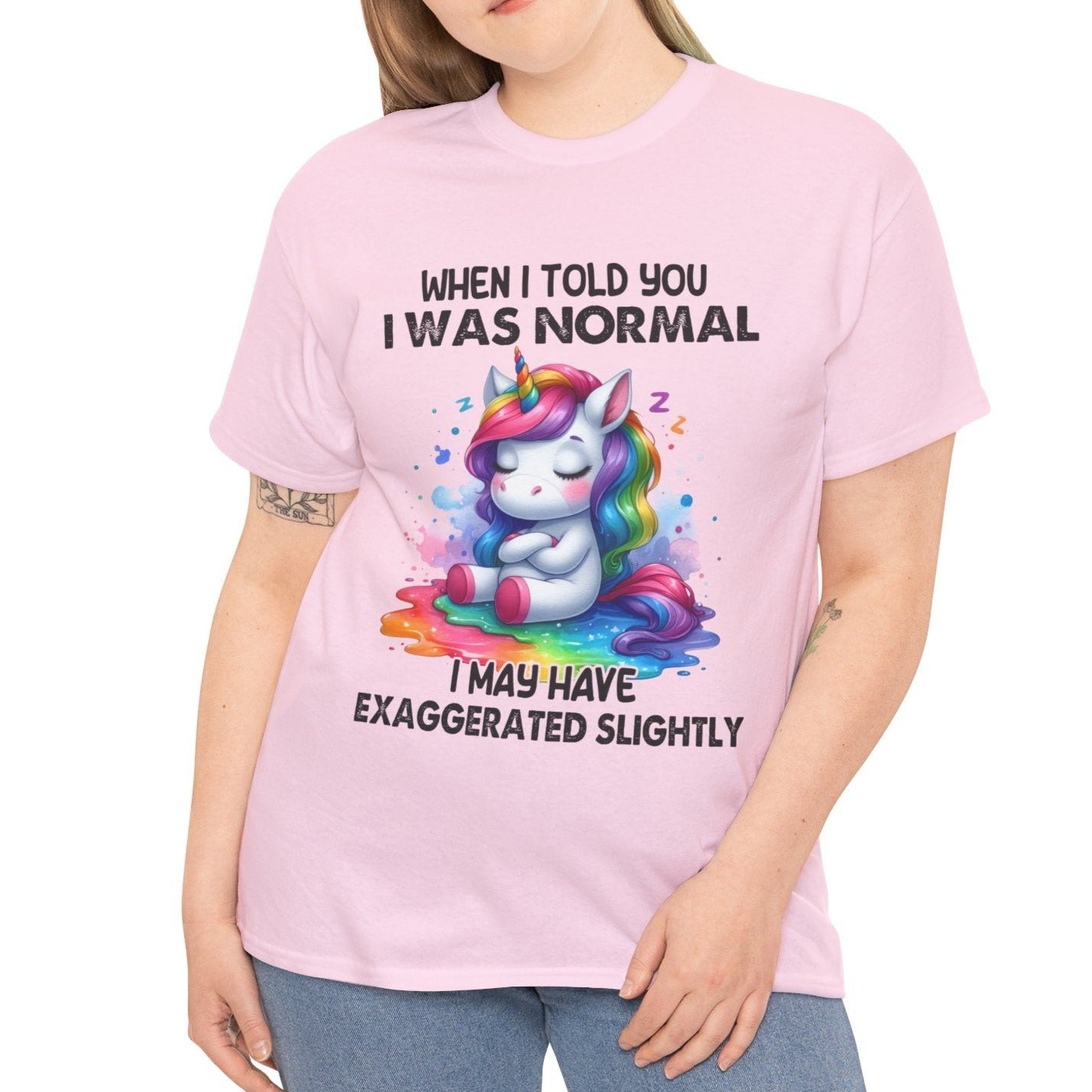 I May Have Exagerated slightly |  Cotton Tee - Kim’s Signature Beauty & Accessories    (Store description)