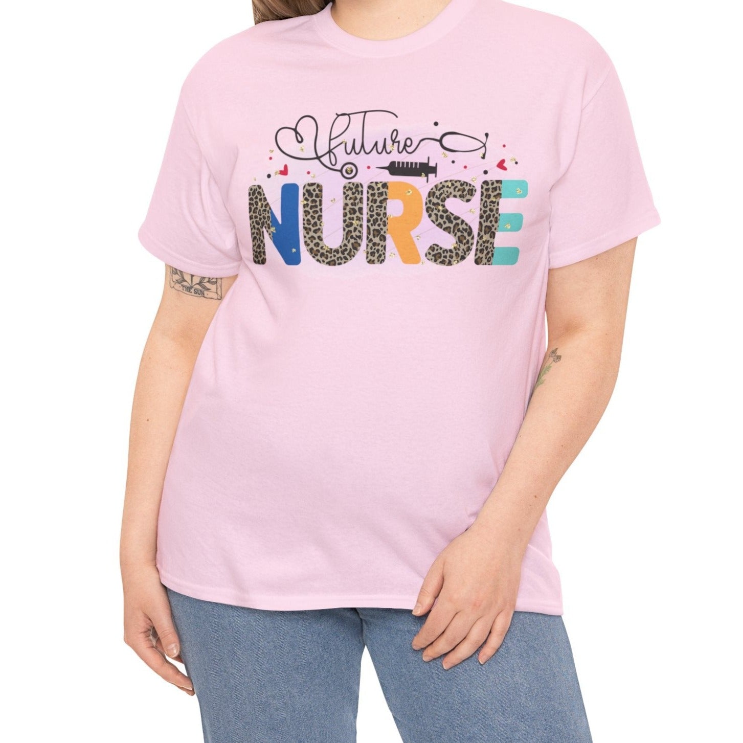 Future Nurse Leopard Print T-Shirt – Bold Dreams, Big Heart - Kim’s Signature Beauty & Accessories    (Store description)