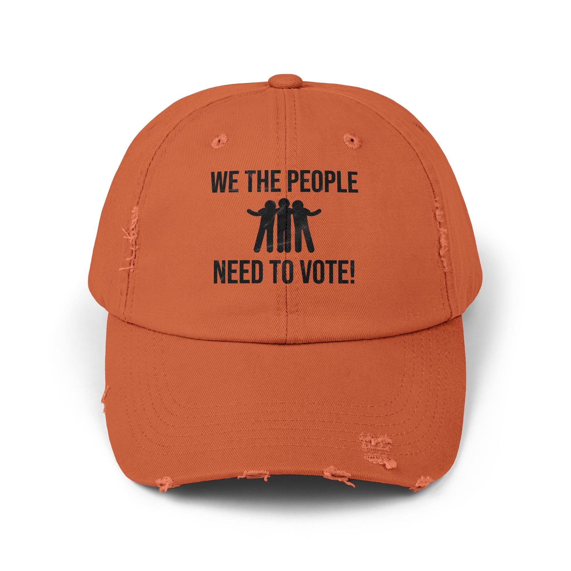 We The People Need to Vote Distressed Cap - Kim’s Signature Beauty & Accessories    (Store description)