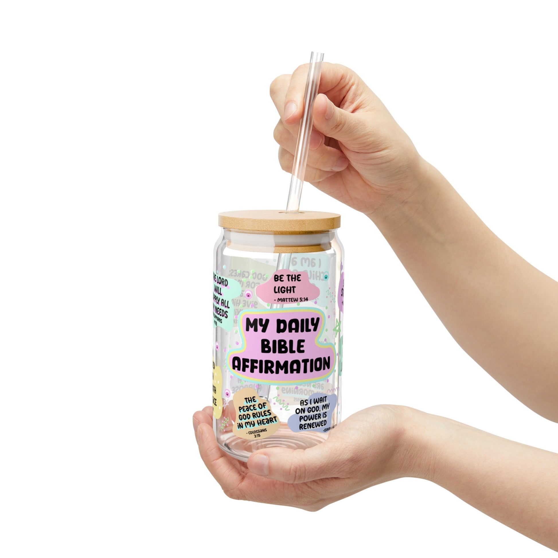 Bible affirmations | Sipper Glass - Kim’s Signature Beauty & Accessories    (Store description)