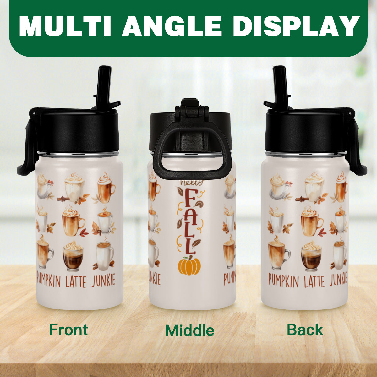 Pumpkin Latte Junkie 12oz Tumbler - Kim’s Signature Beauty & Accessories    