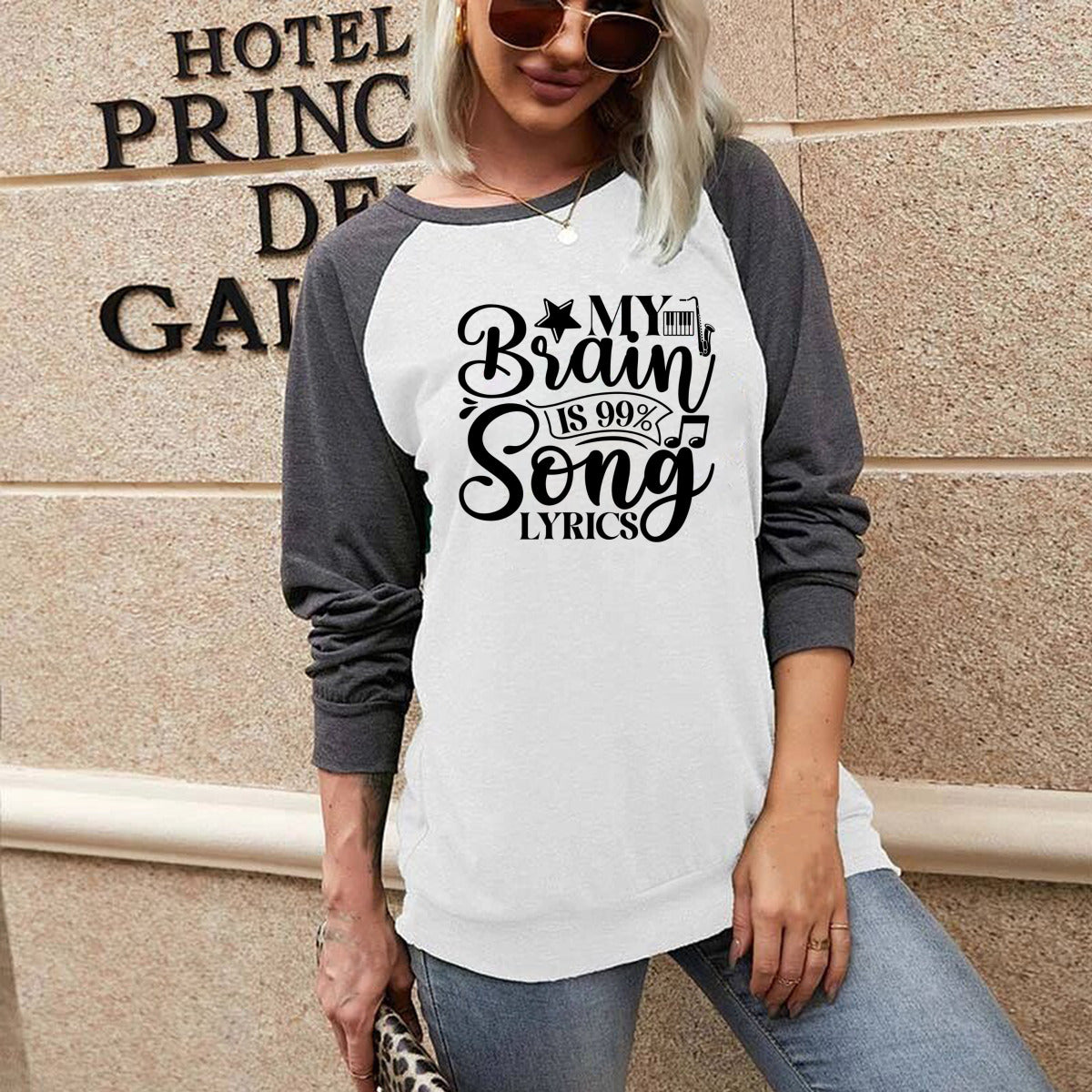 99% Song Lyrics Long Sleeve Tee - Kim’s Signature Beauty & Accessories    