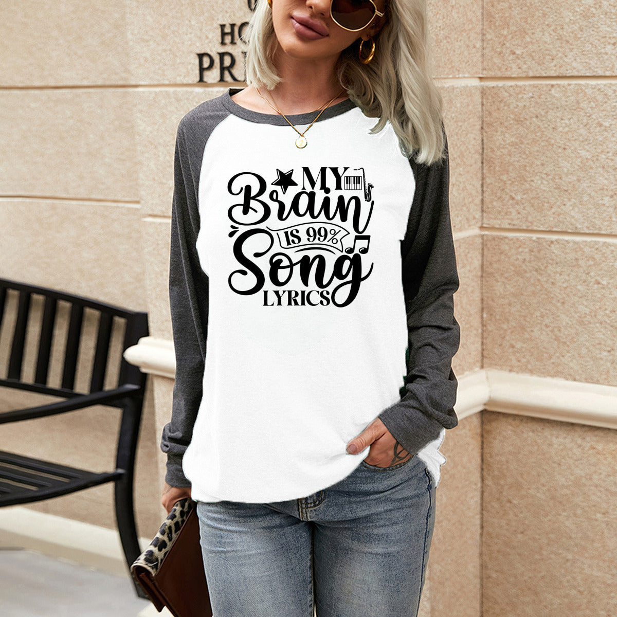 99% Song Lyrics Long Sleeve Tee - Kim’s Signature Beauty & Accessories    