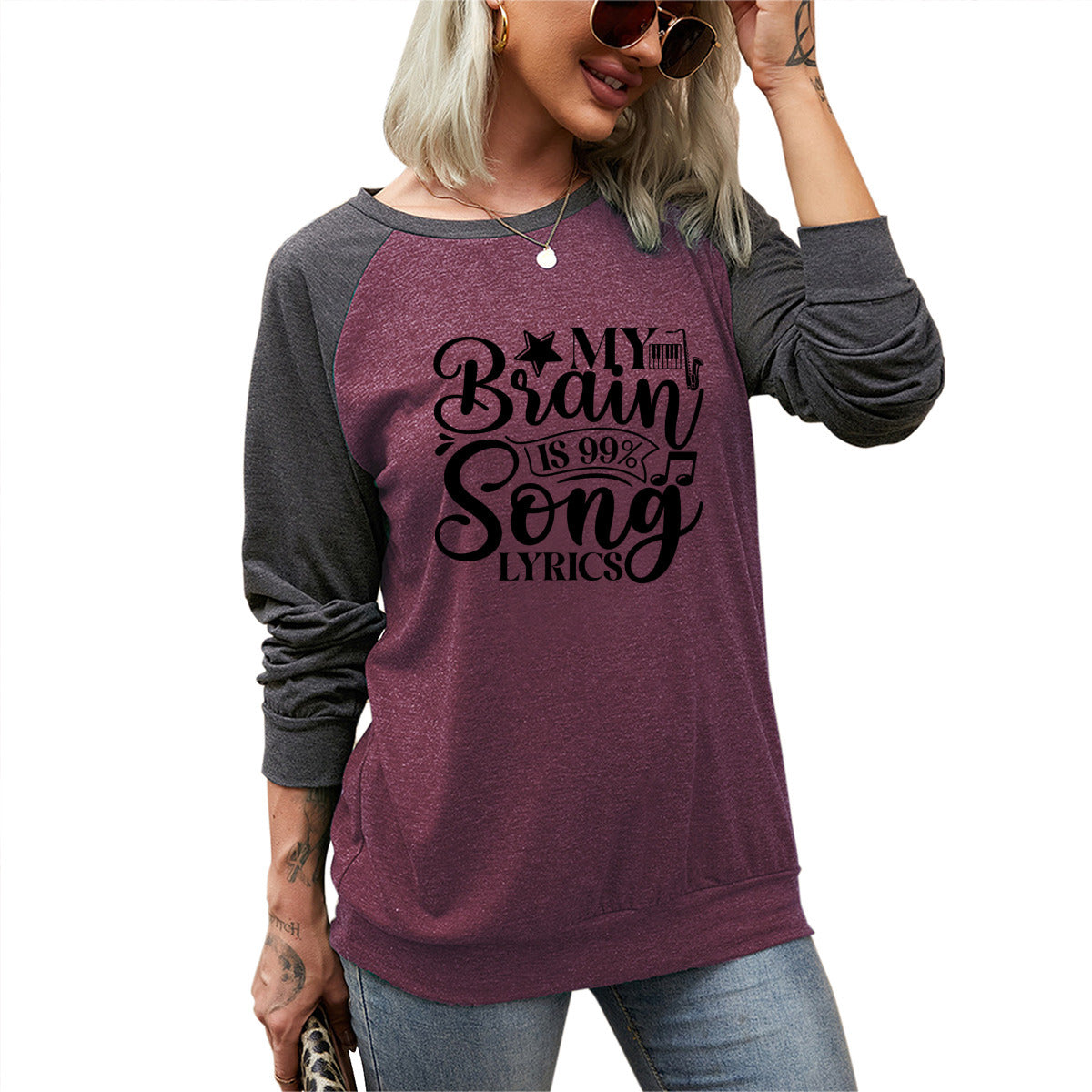 99% Song Lyrics Long Sleeve Tee - Kim’s Signature Beauty & Accessories    