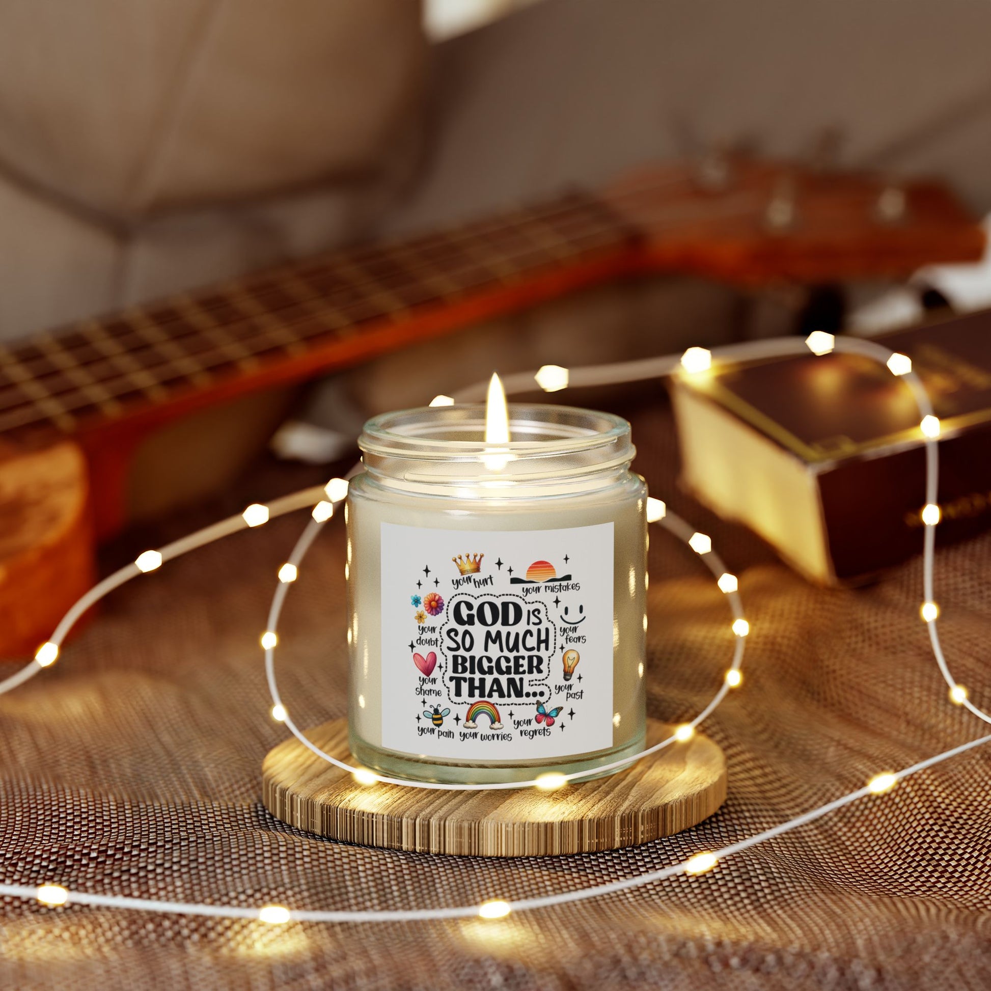 God is So Much Bigger Inspirational Candle - Kim’s Signature Beauty & Accessories    (Store description)