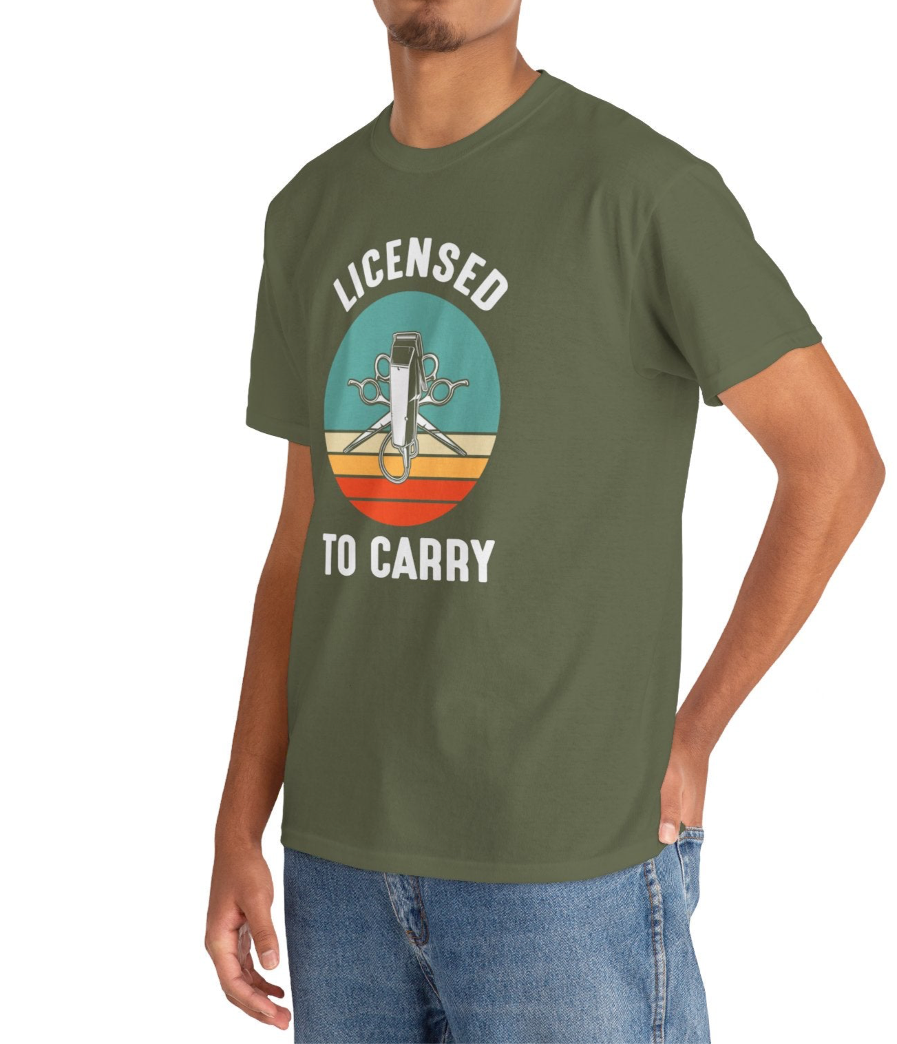 Licensed To Carry Barber |Cotton Tee - Kim’s Signature Beauty & Accessories    (Store description)