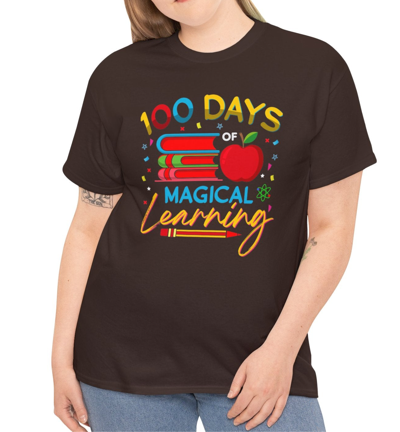100 Days of School | Cotton Tee - Kim’s Signature Beauty & Accessories    (Store description)