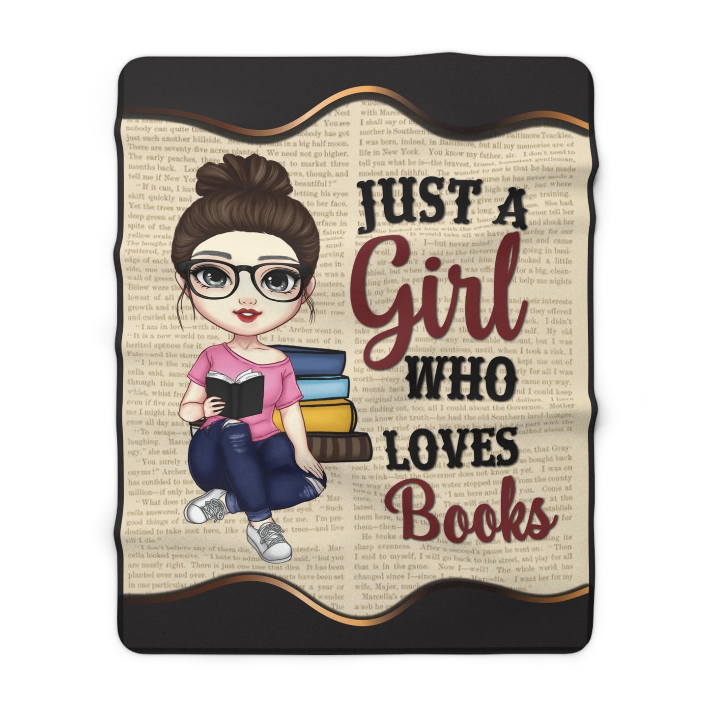A Girl who Loves Books Blanket - Kim’s Signature Beauty & Accessories    