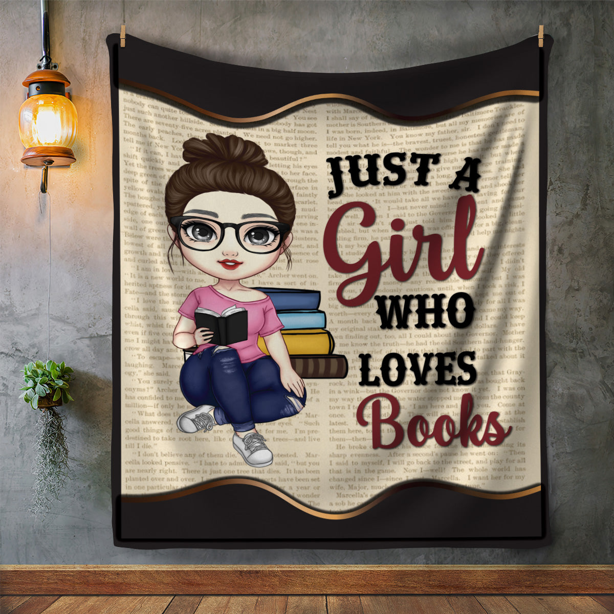 A Girl who Loves Books Blanket - Kim’s Signature Beauty & Accessories    