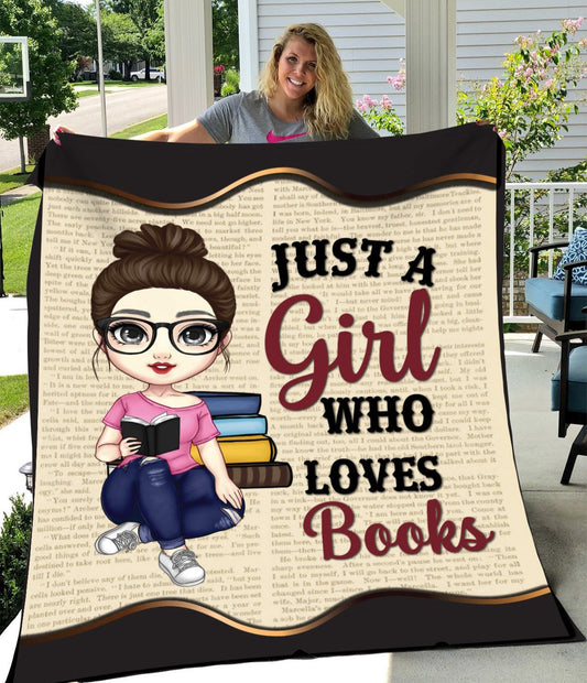 A Girl who Loves Books Blanket - Kim’s Signature Beauty & Accessories    