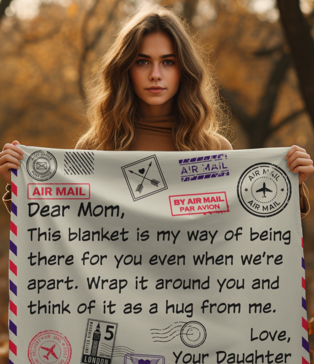 A Hug from Afar Blanket (50X60) - Kim’s Signature Beauty & Accessories    